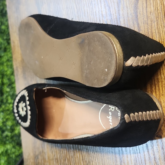 Jack Rogers Black Flats Size 6 - Picture 7 of 8